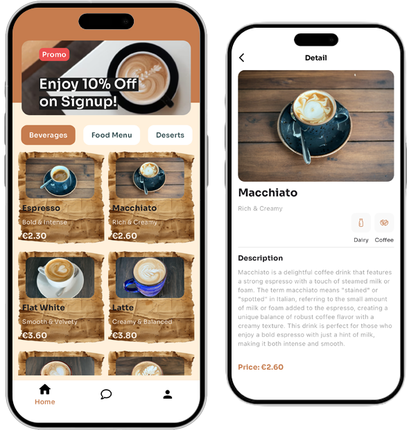Community App for a Café Shop